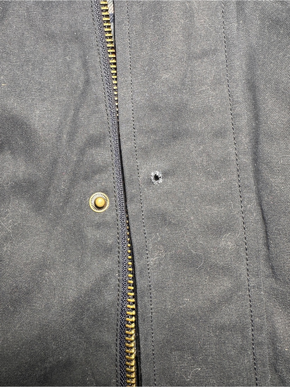 Marine Layer Navy Blue Field Jacket with Corduroy Trim - Picture 15 of 15